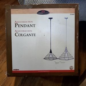 Design House 519660 Ajax 1 Light Pendant, Galvanized Steel Finish￼